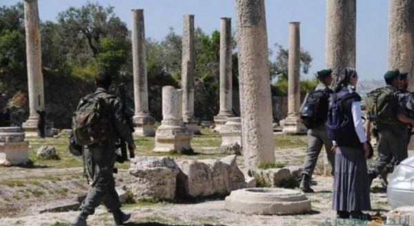 Israeli forces, settlers storm archeological site near Nablus